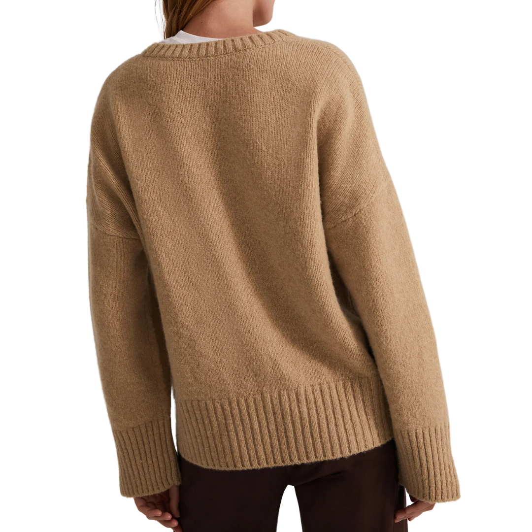 The William Sweater in Almond