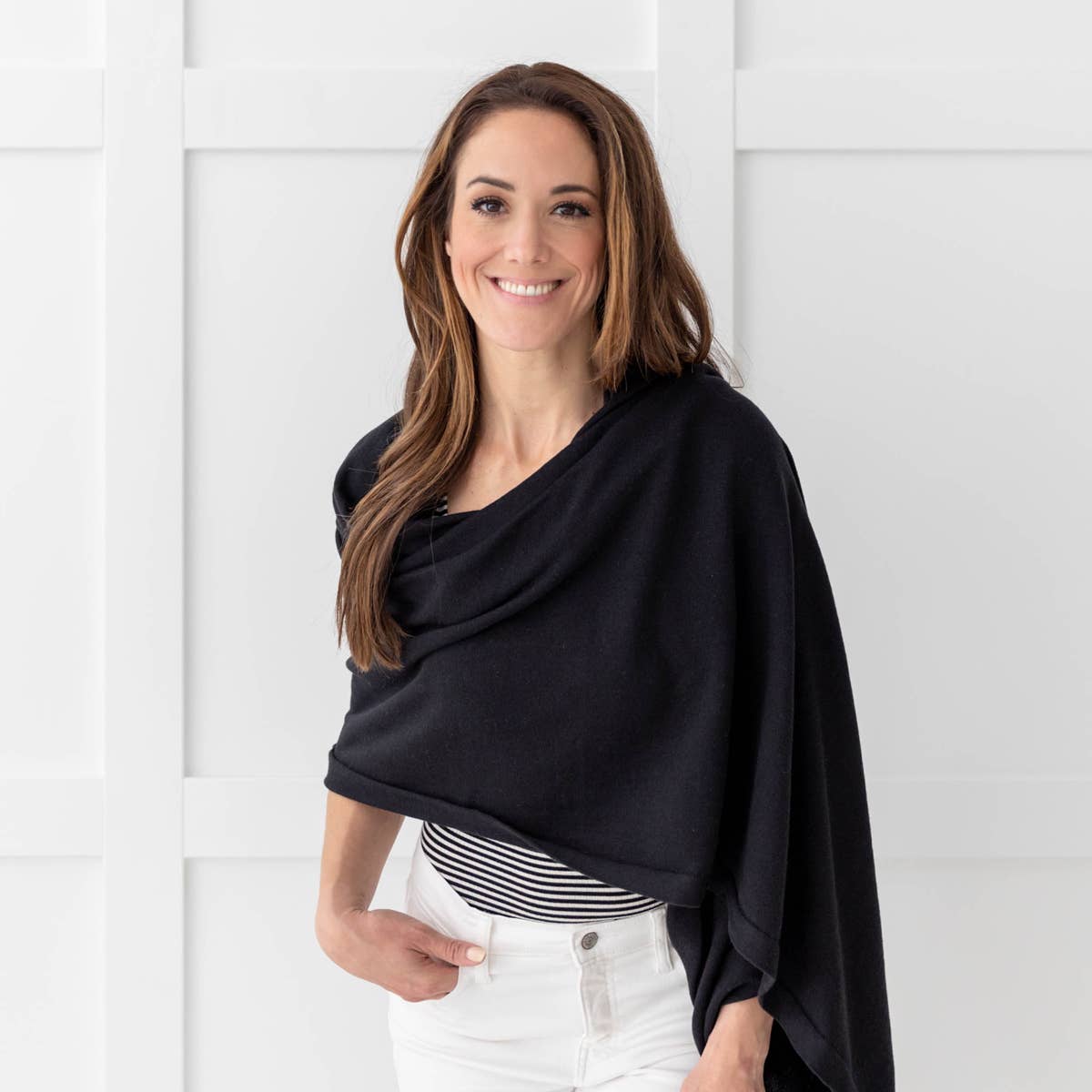 Dreamsoft Organic Cotton Travel Scarf Black
