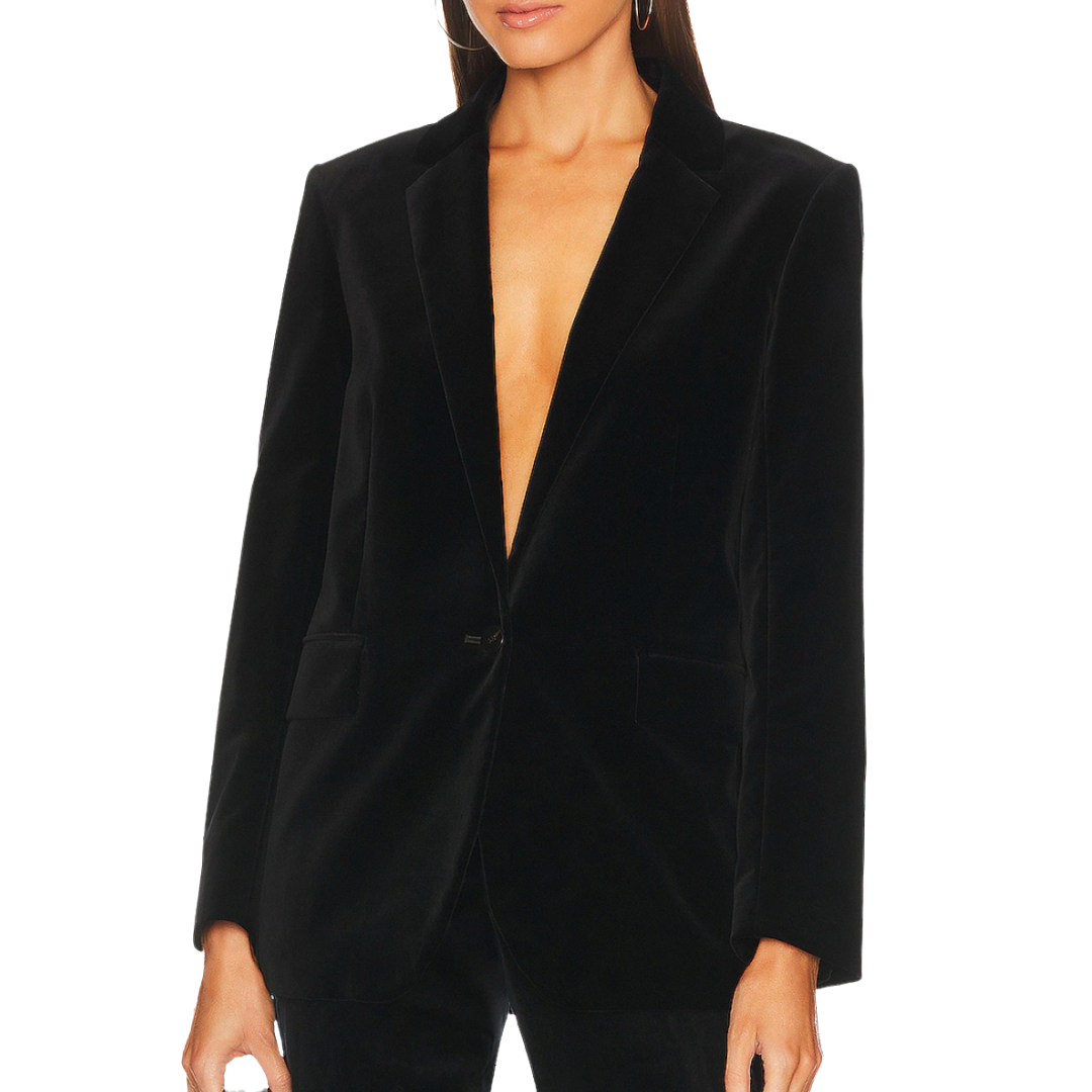 Casual Boyfriend Blazer in Black