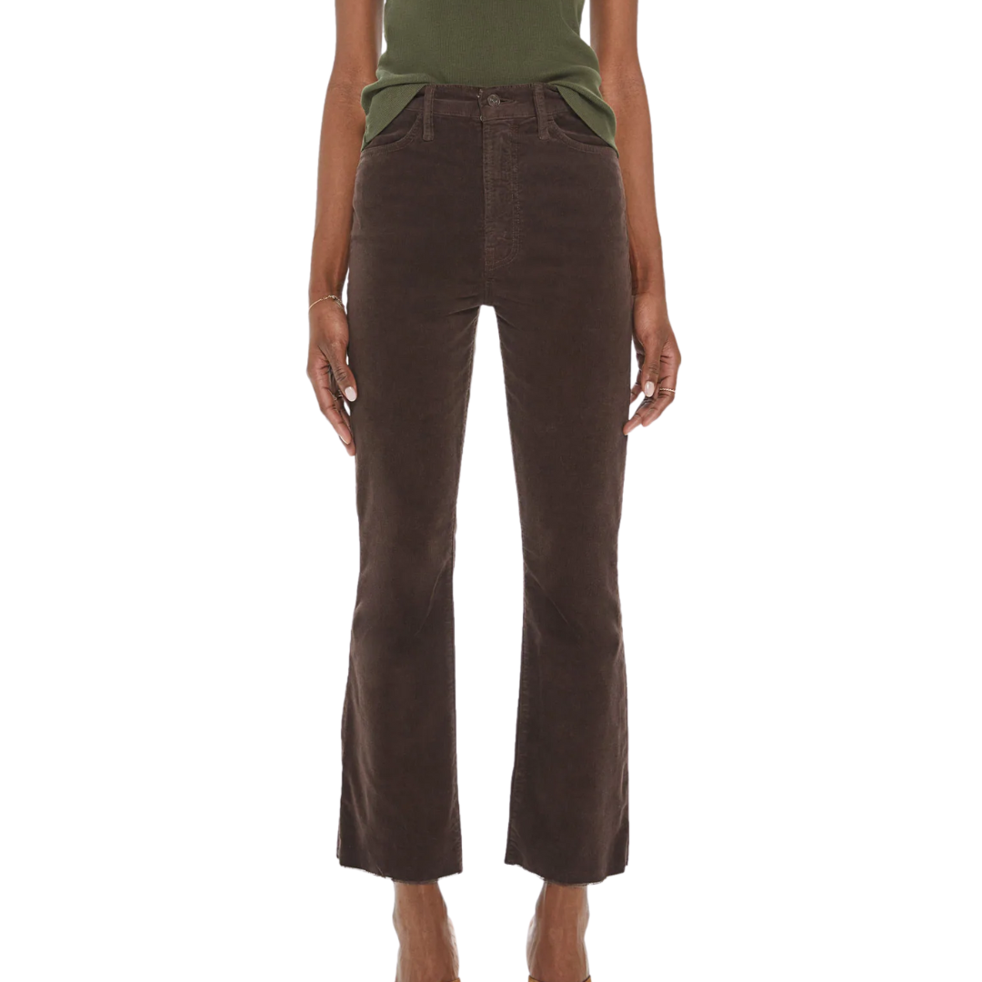 The Hustler Ankle Fray Corduroy in Ole Mole