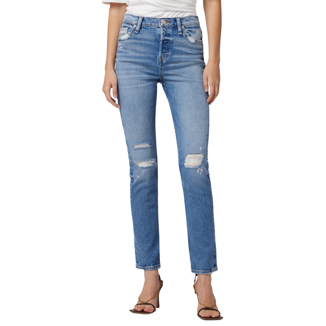 Holly High Rise Straight Jean in Skyscraper