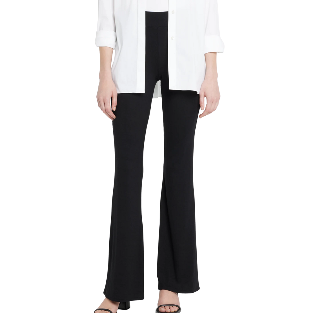 Marta Flared-Leg Pants in Black