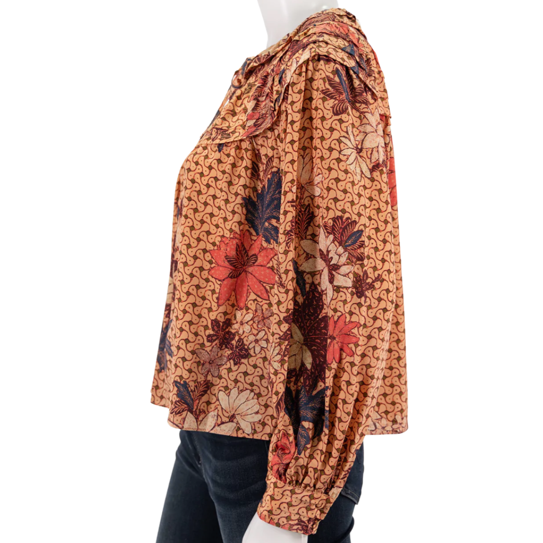 Aria Blouse in Garden Rose