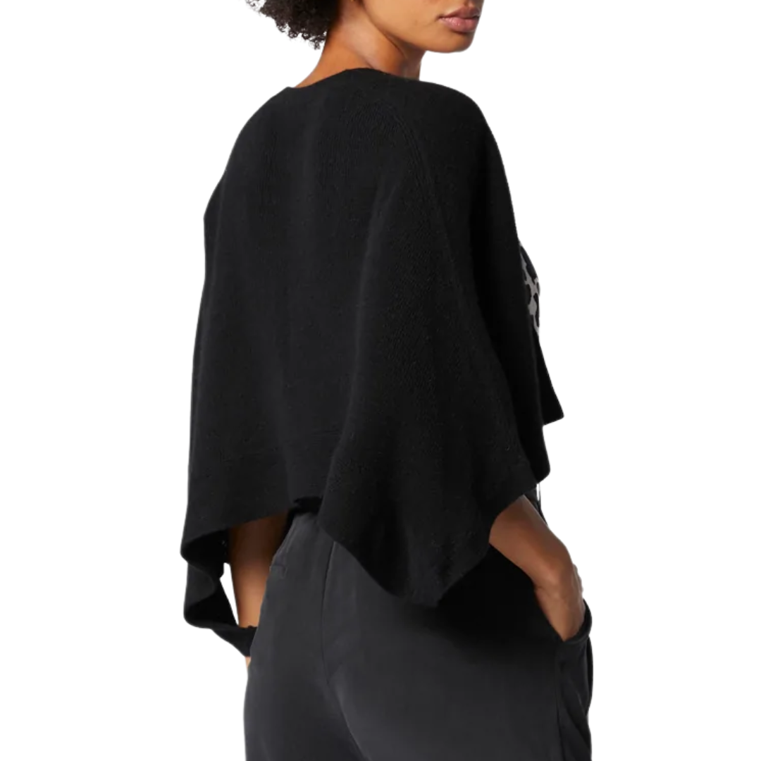 Cay Cashmere Sweater in True Black