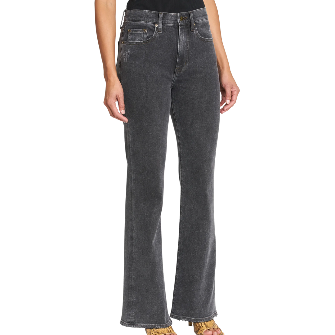 Stevie High Rise Relaxed Flare in Memento
