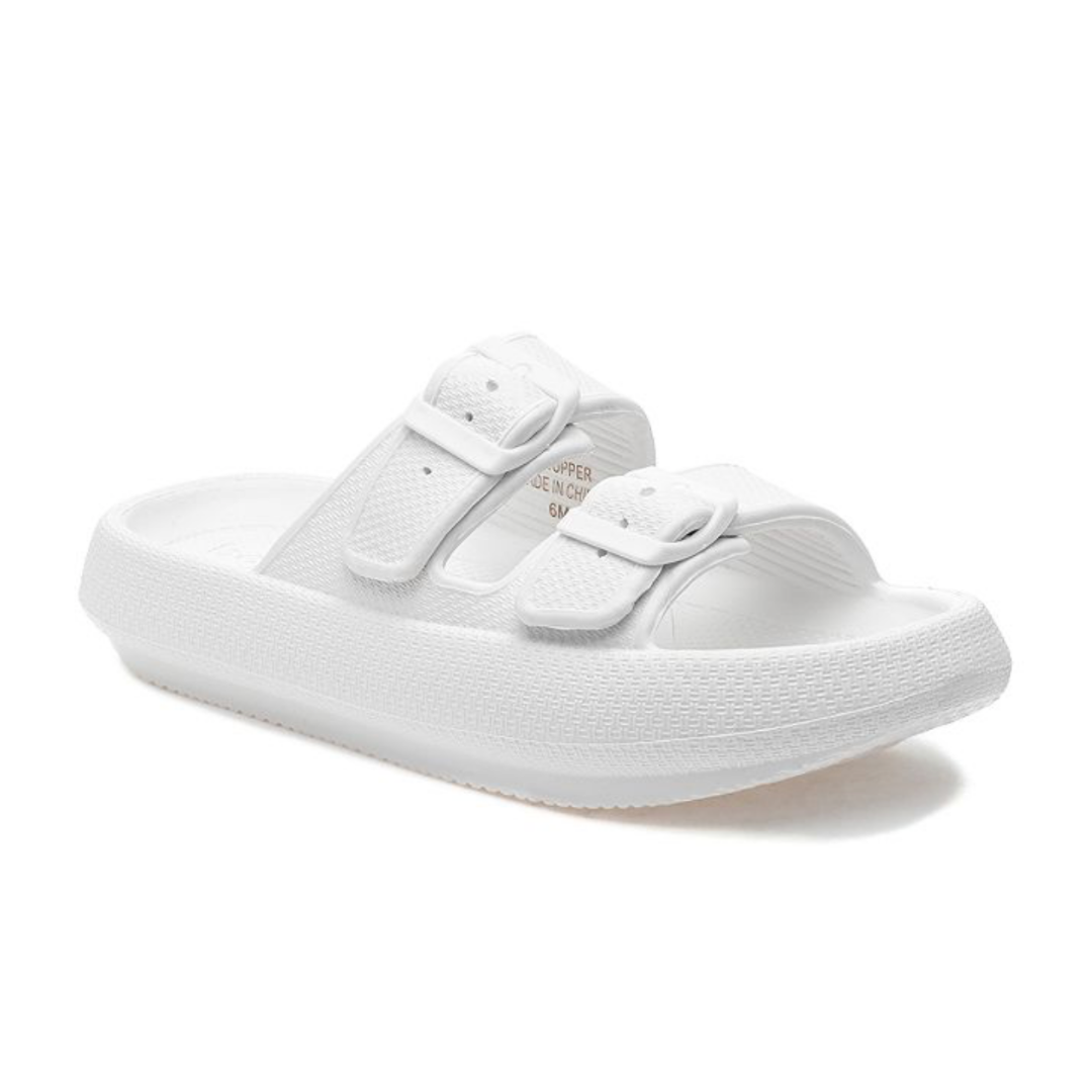Women's SoCool Slide Sandals in White