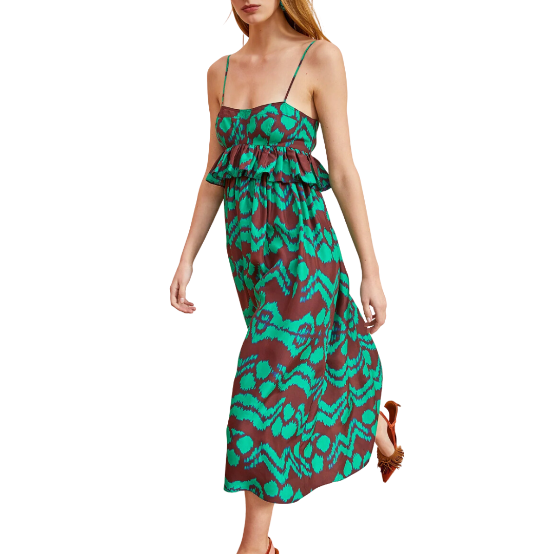Amaliya Dress in Malachite