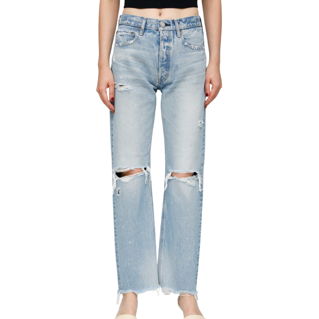 Odessa Wide Straight in Light Blue
