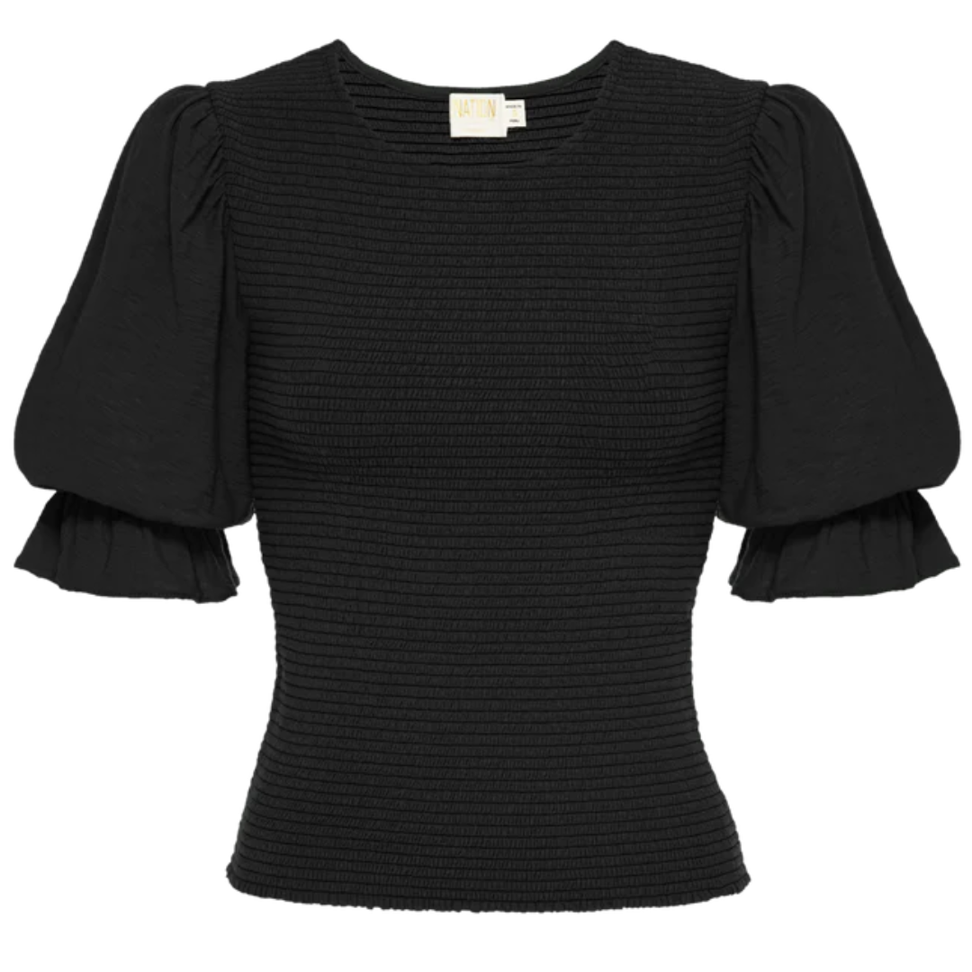 Bardot Tee in Jet Black
