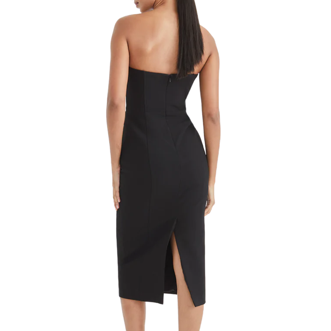Nabi Strapless Dress in Black
