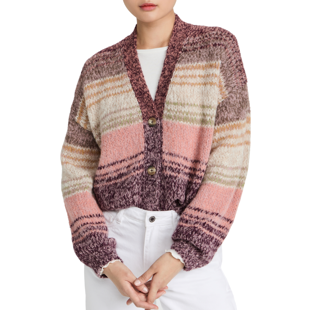 Velvet Lara Cardigan - Front View