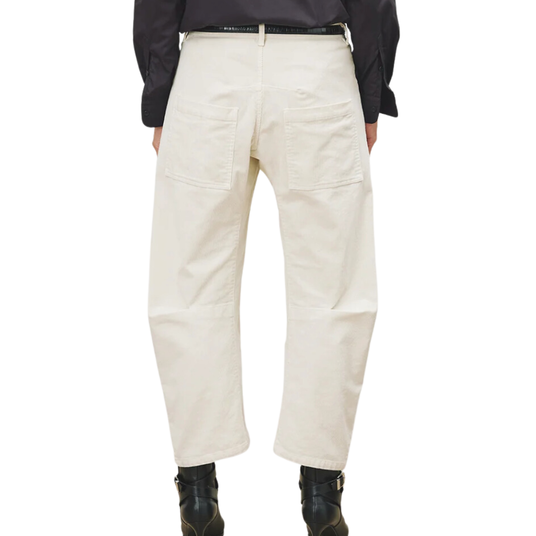 Shon Corduroy Pant in Winter White
