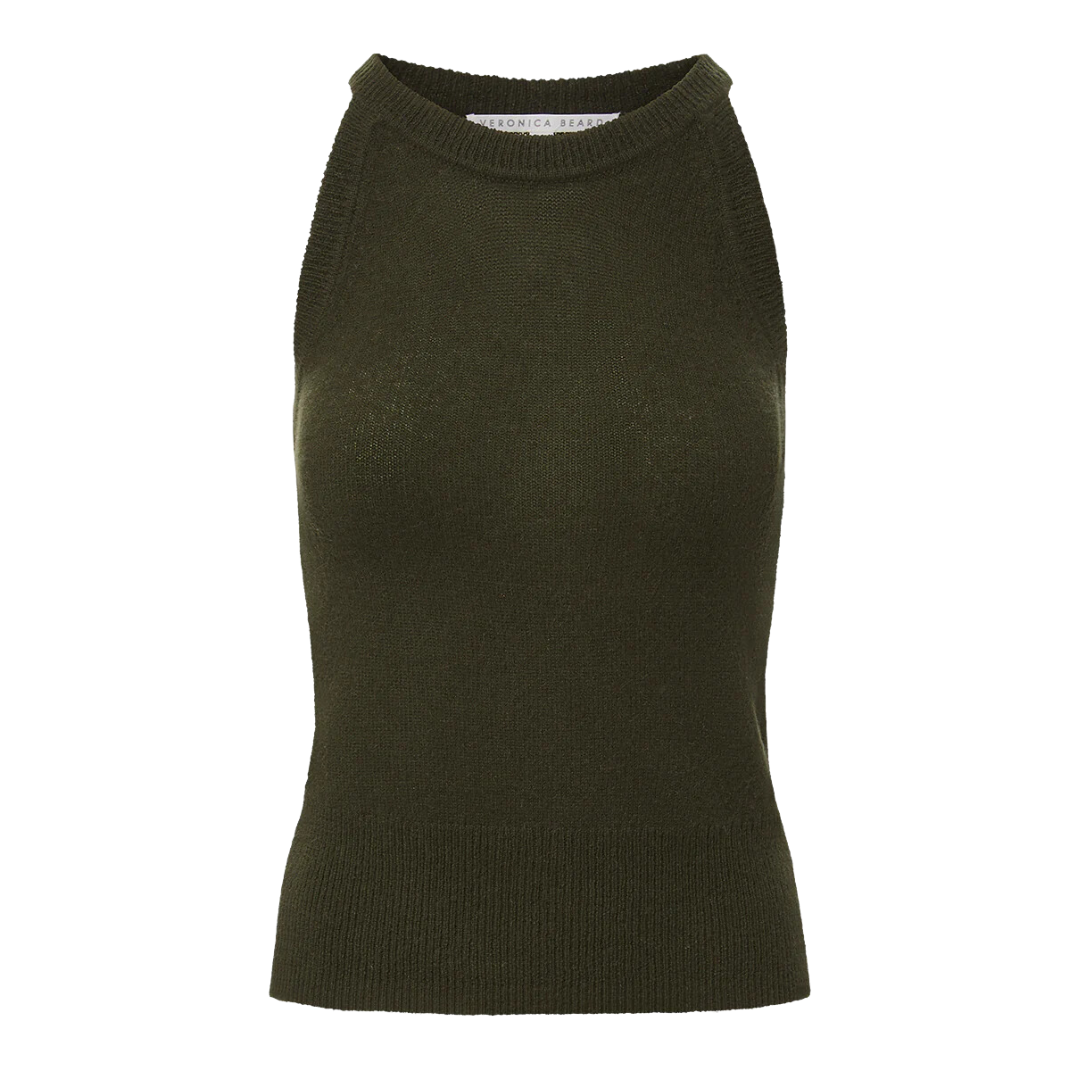 Myrick Cashmere Tank in Loden 