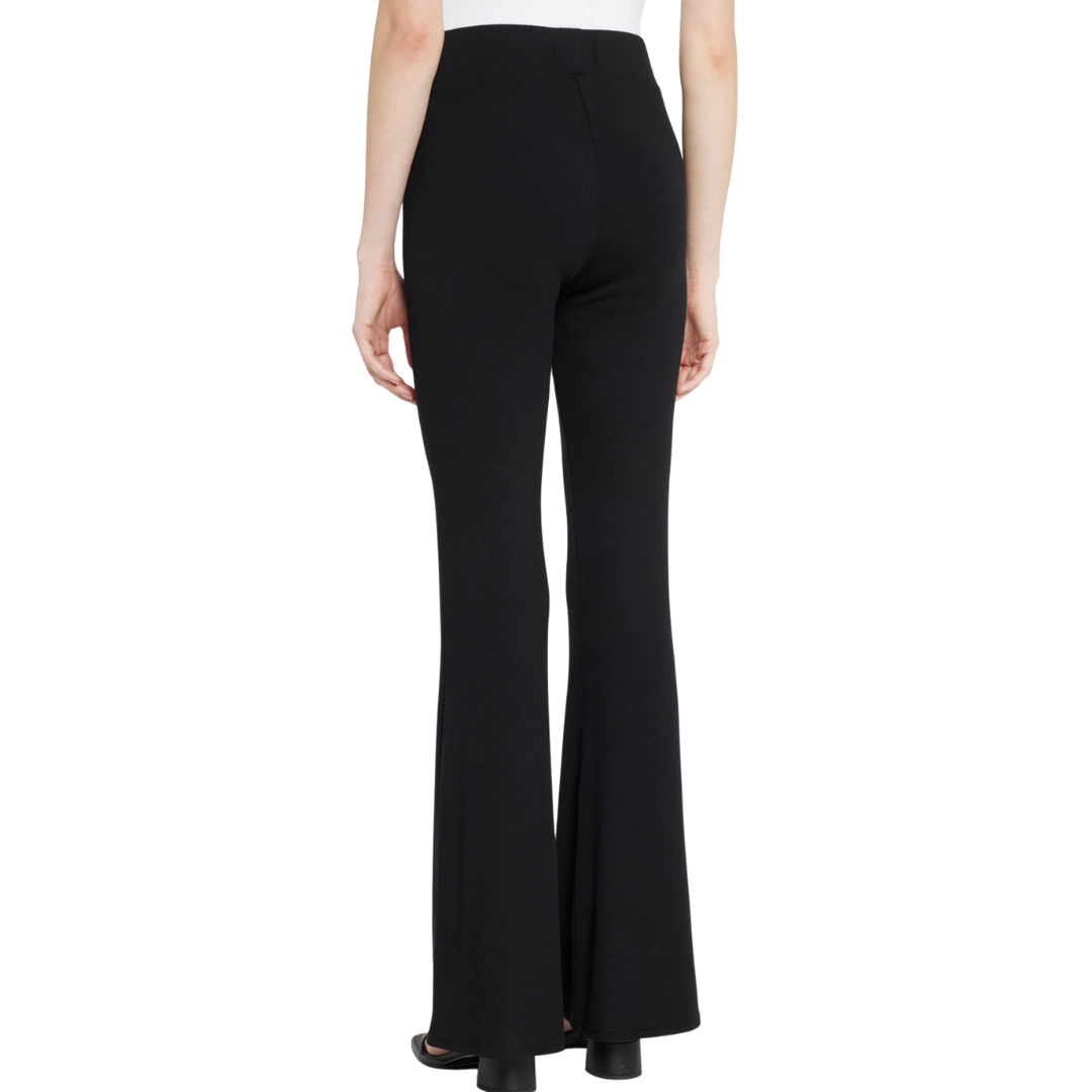Marta Flared-Leg Pants in Black
