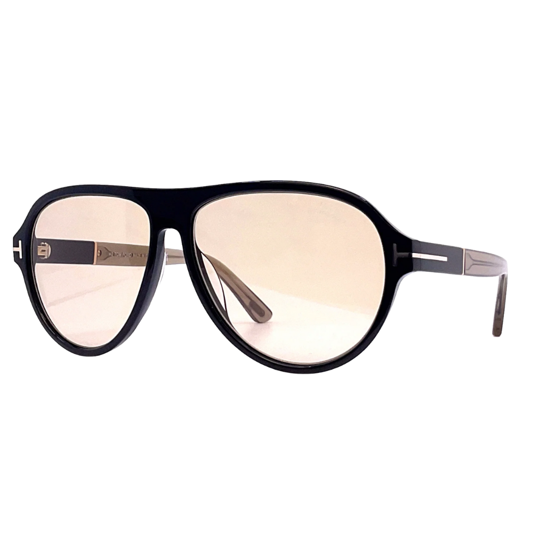 Quincy Sunglasses in Black/Shiny Brown