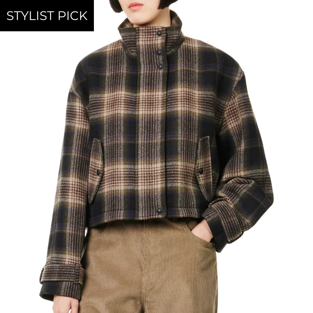 Bateman Woven Jacket in Black Mutli