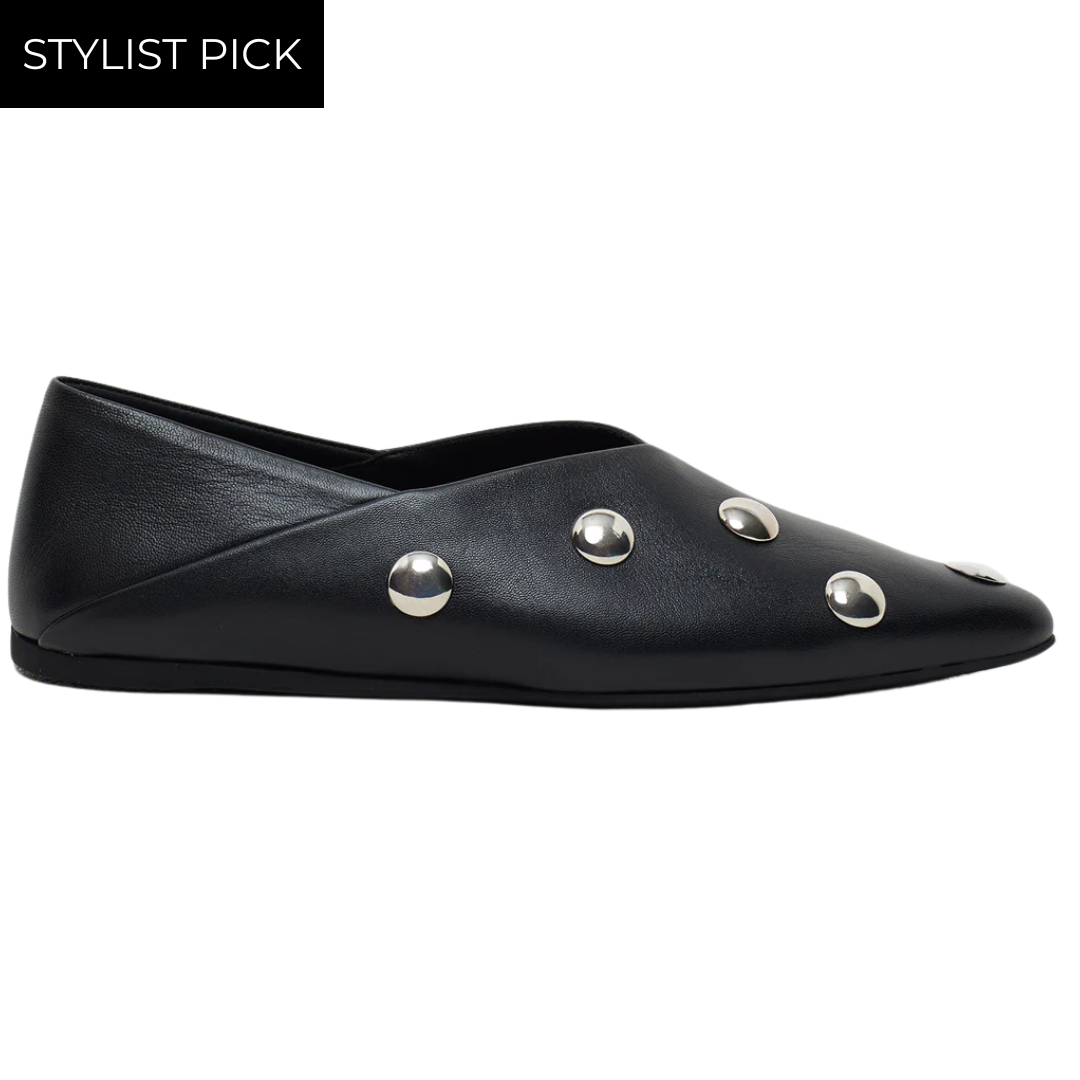 Ballerina Flats in Black