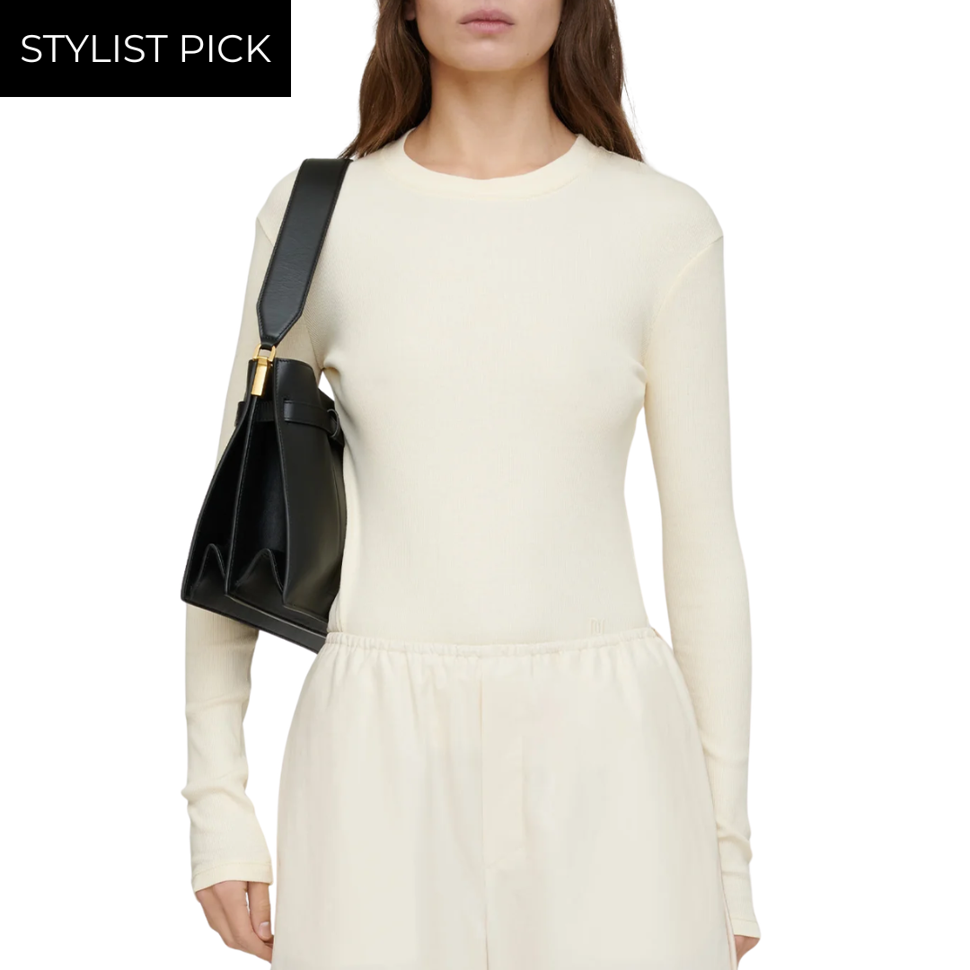 Tamsin Long Sleeve Top in Creme