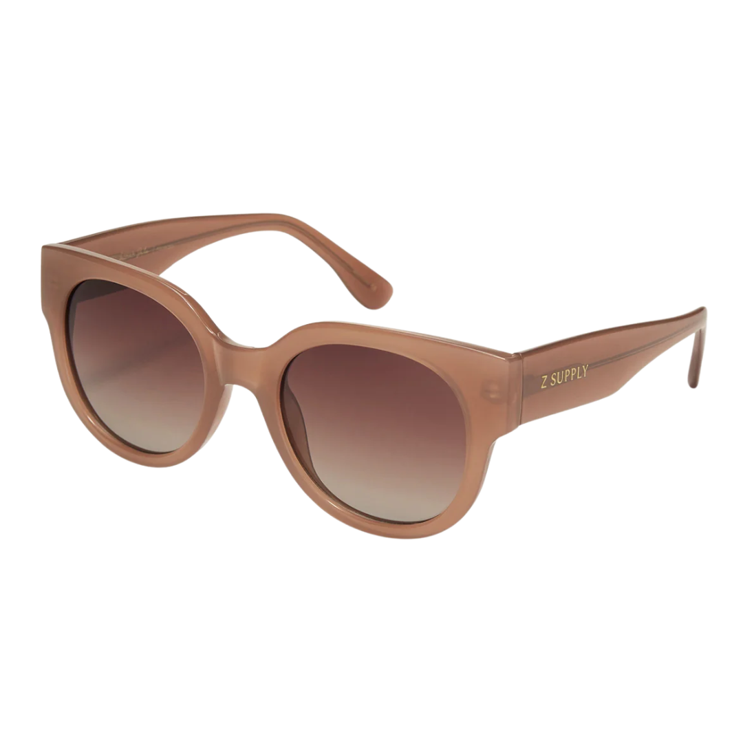 Lunch Date Polarized Sunglasses in Taupe Gradient