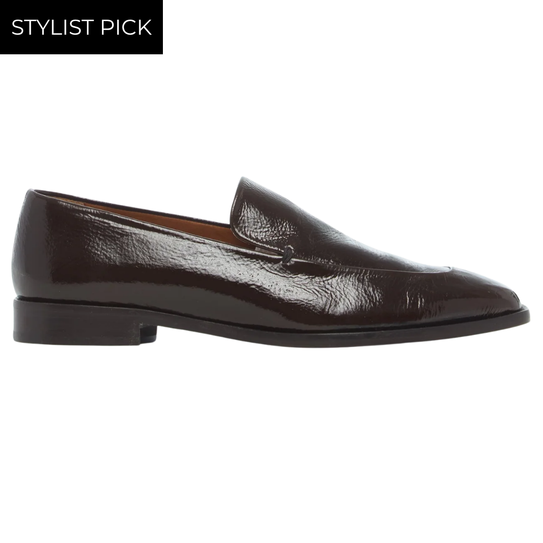 Halyn Loafer in Moule Crinkled Patent