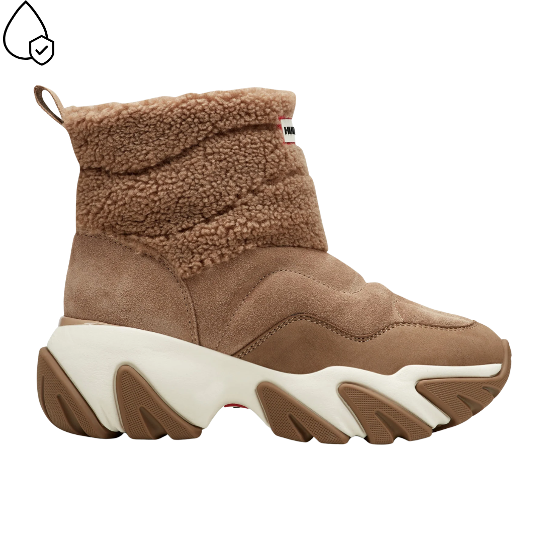 Debra Waterproof Snow Booties in Medium Brown