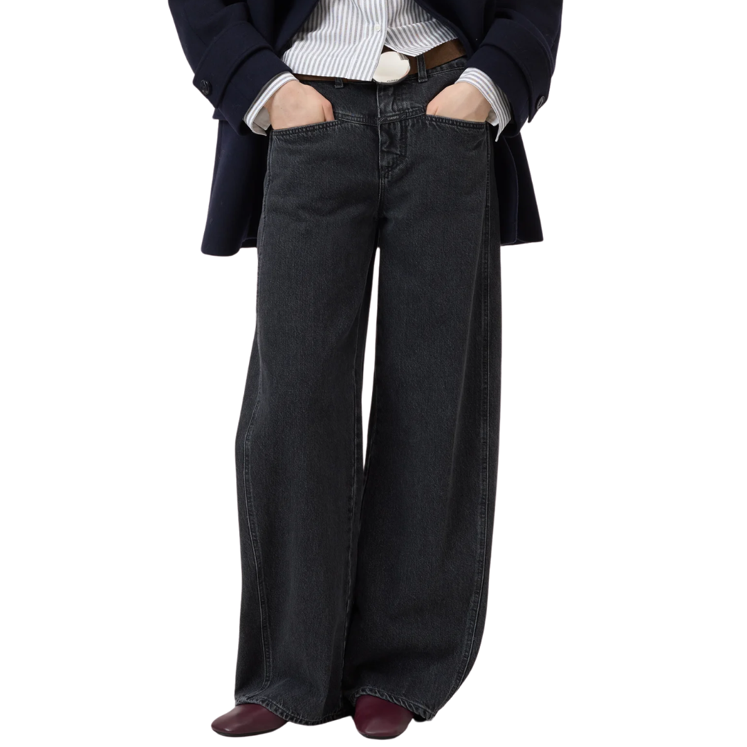 Tori-X Barrel Jeans in Dark Grey