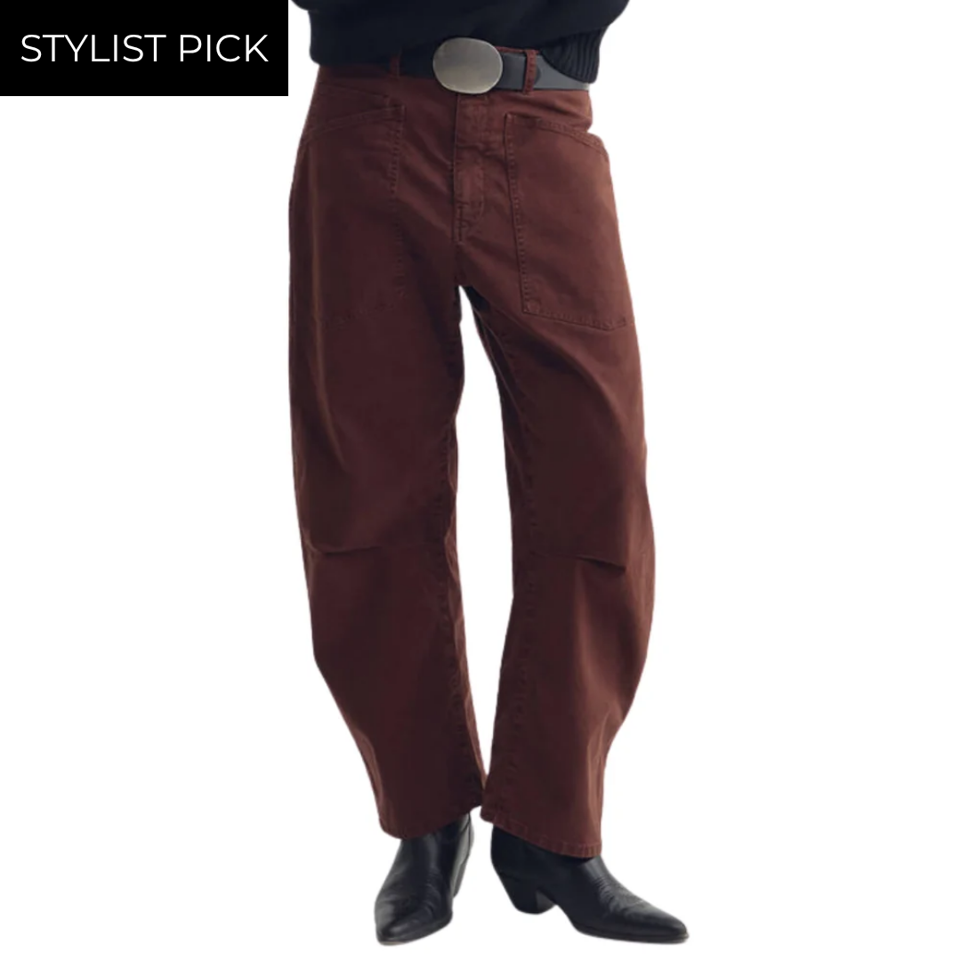 Shon Cotton Pant in Cabernet