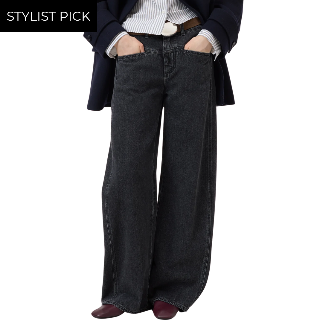 Tori-X Barrel Jeans in Dark Grey