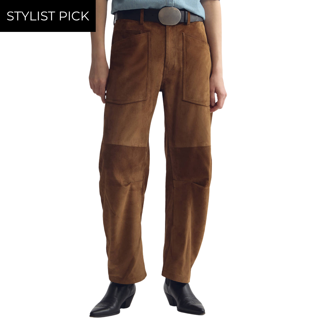 Shon Suede Pant in Martora