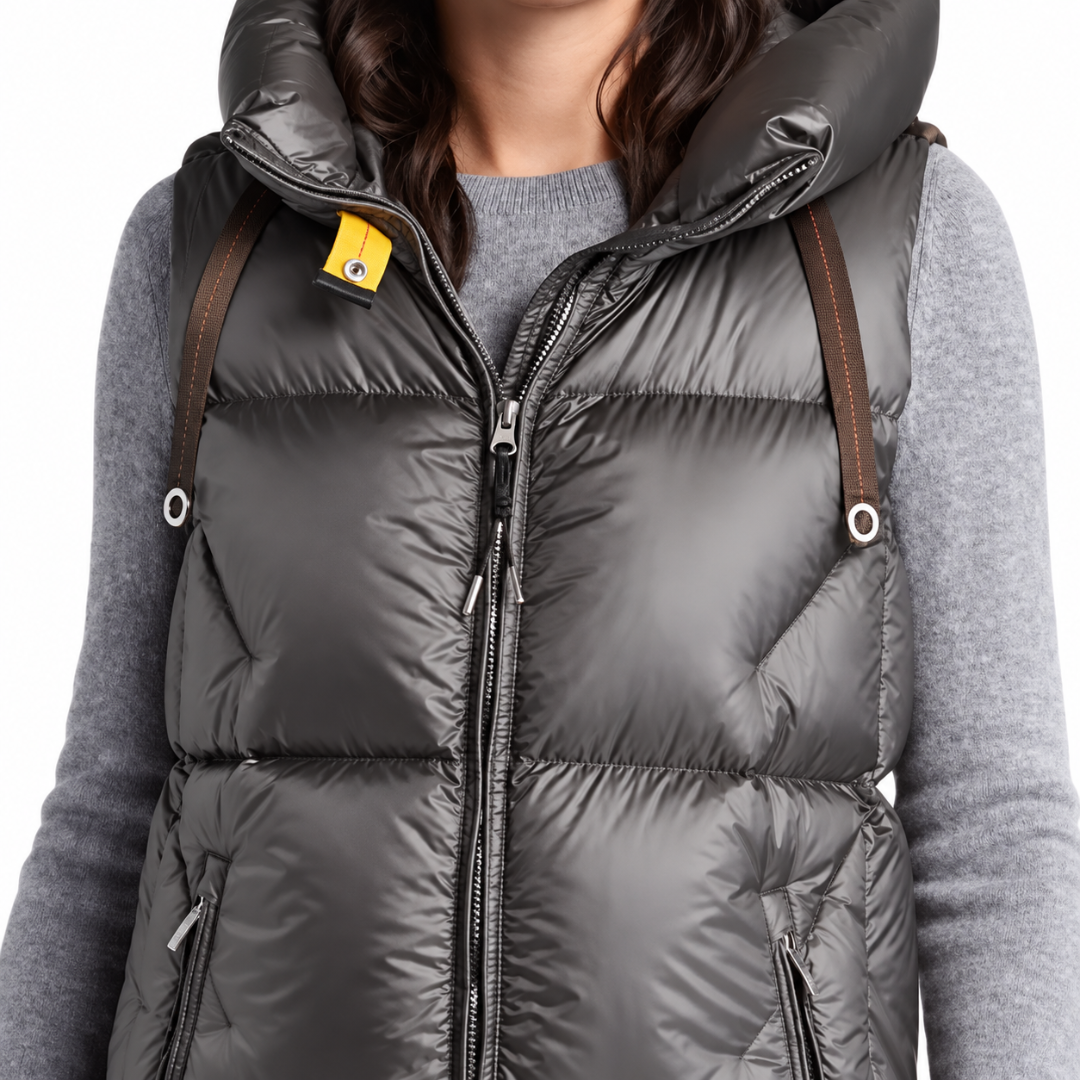 Zuly Down Vest in Taggia Olive