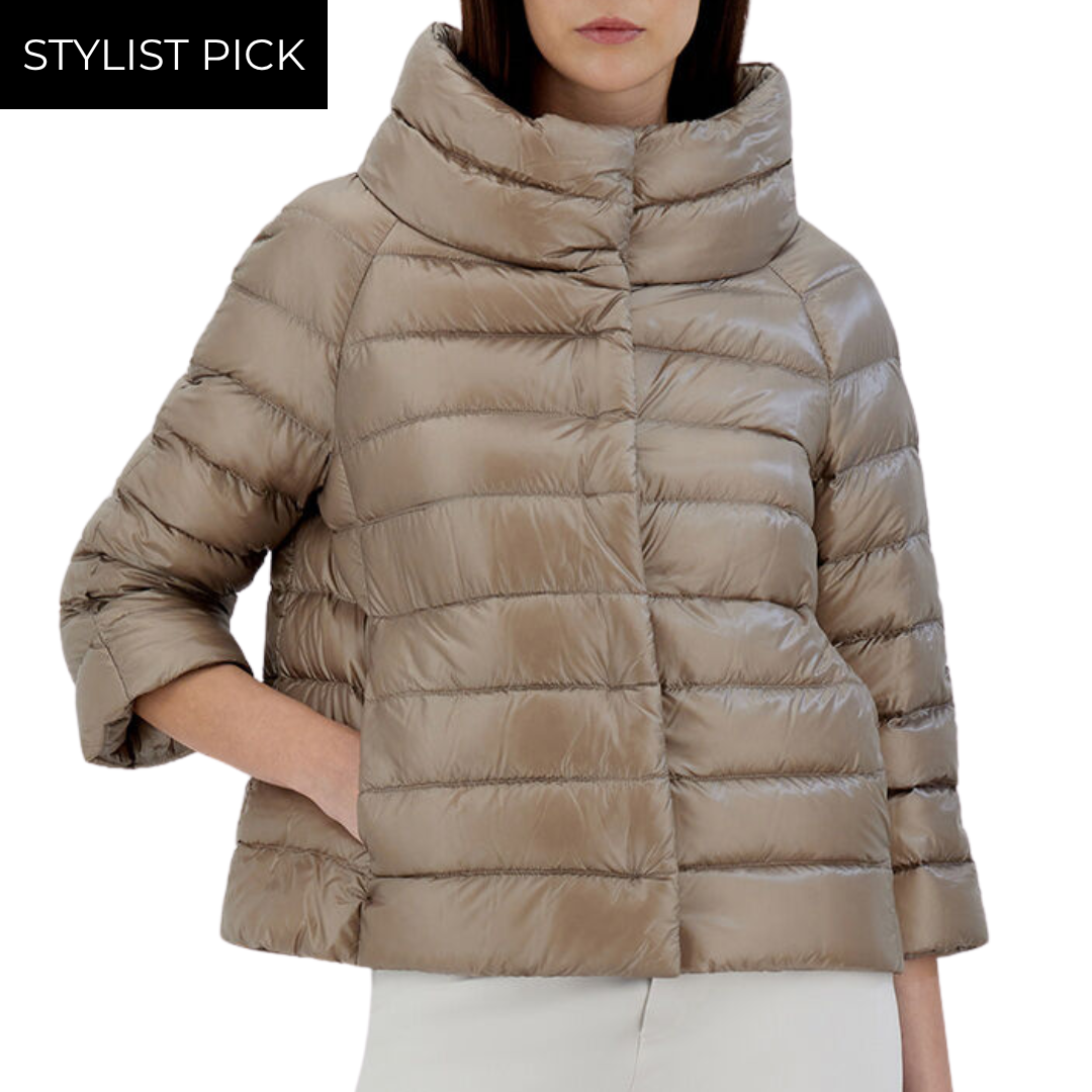 Sofia Cape in Light Taupe