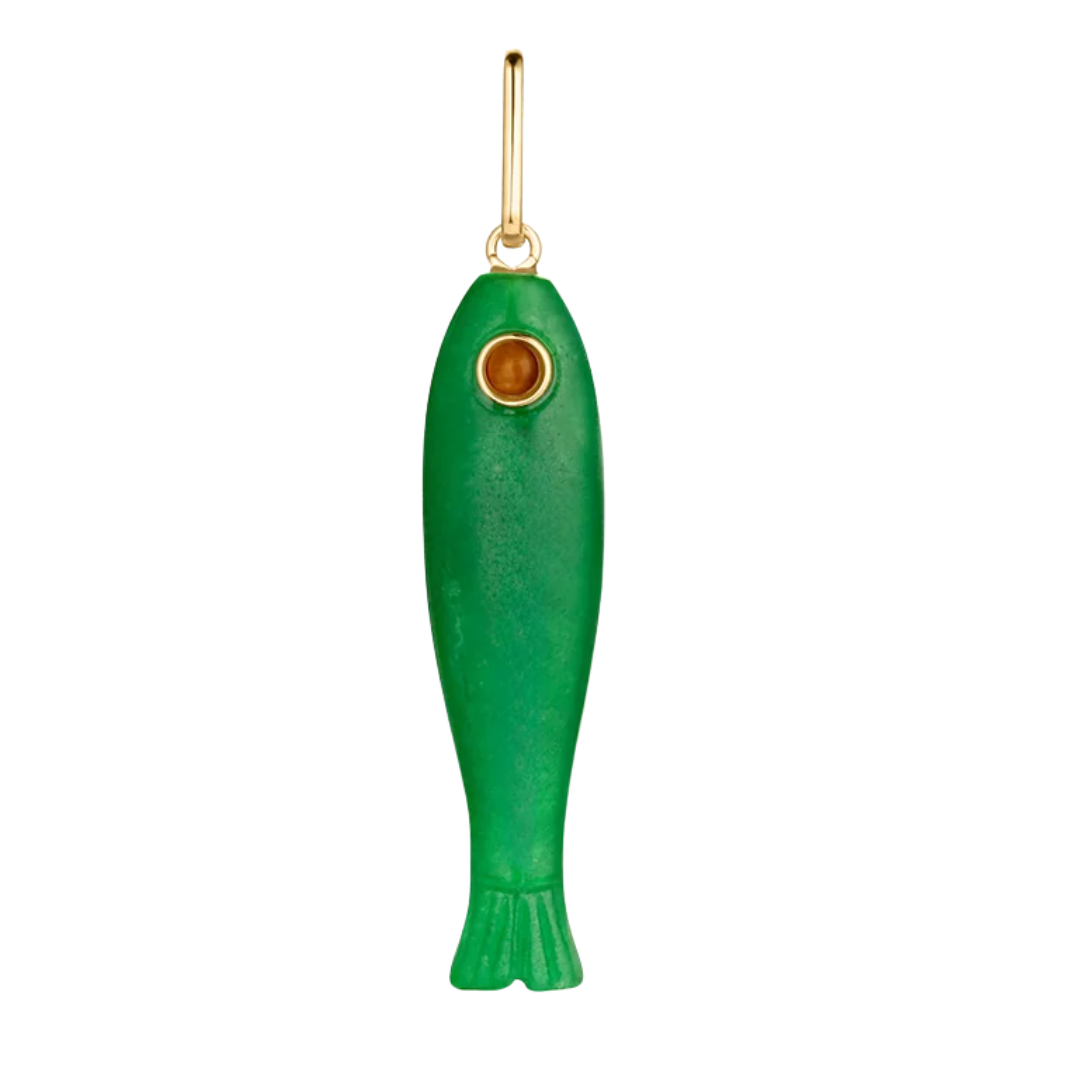 Fortuna Fish in Green Jade