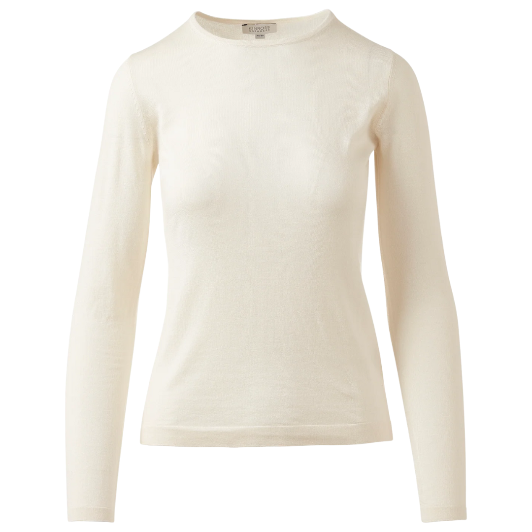 Long Sleeve Crew in Ivory