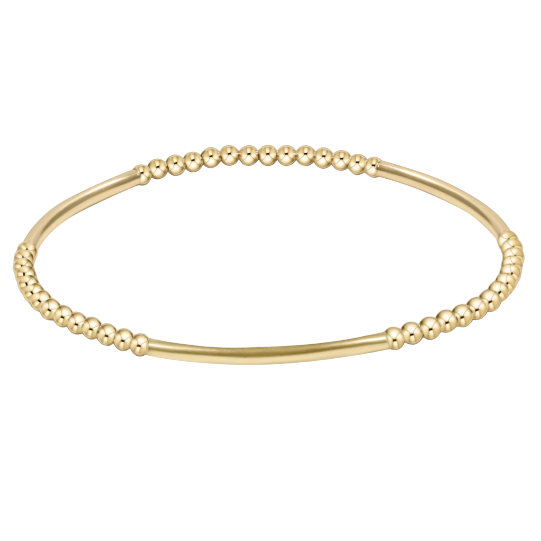 Bliss Bar Pattern Gold 2.5mm Bracelet