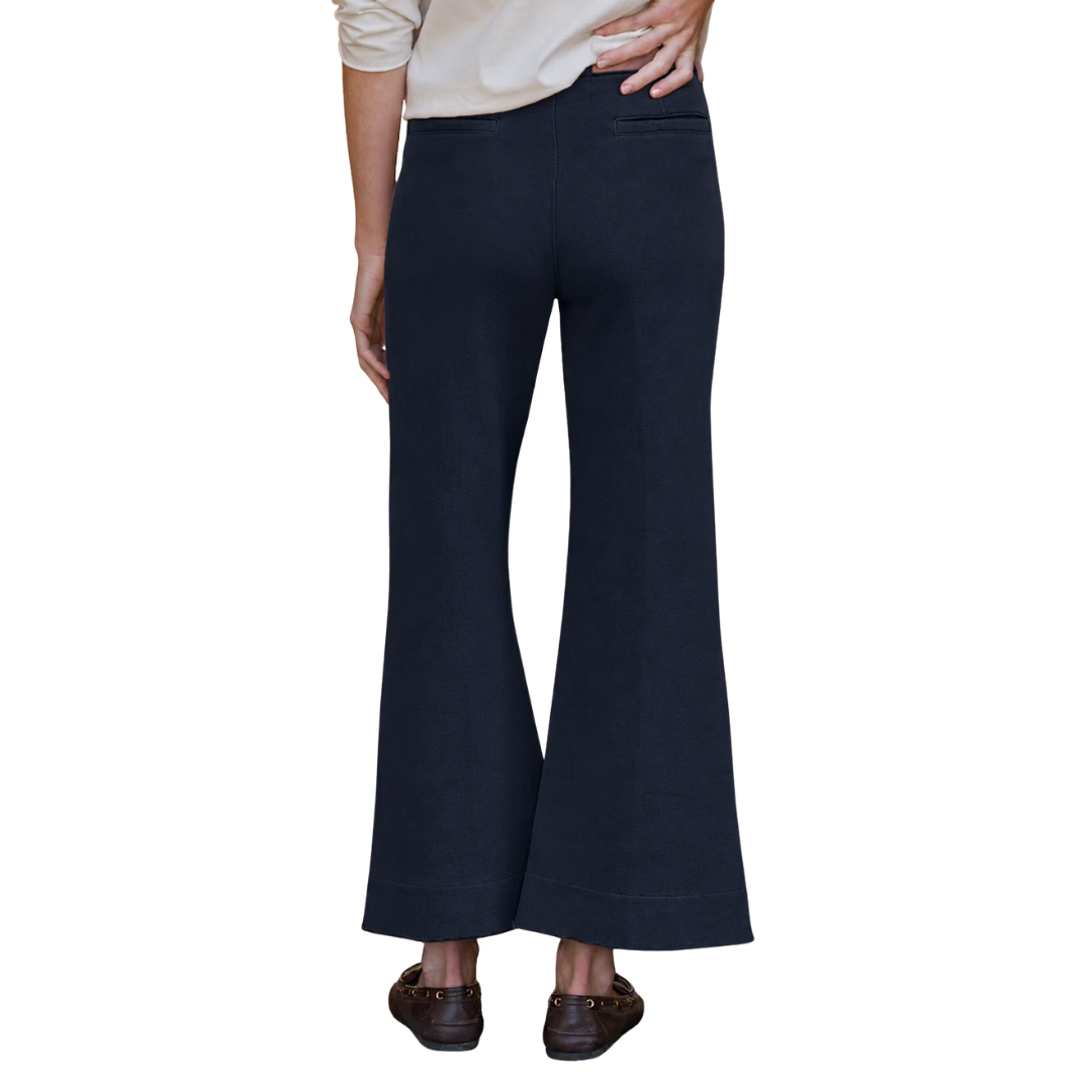 Cropped Riley Trouser Sweatpant in Classic Navy