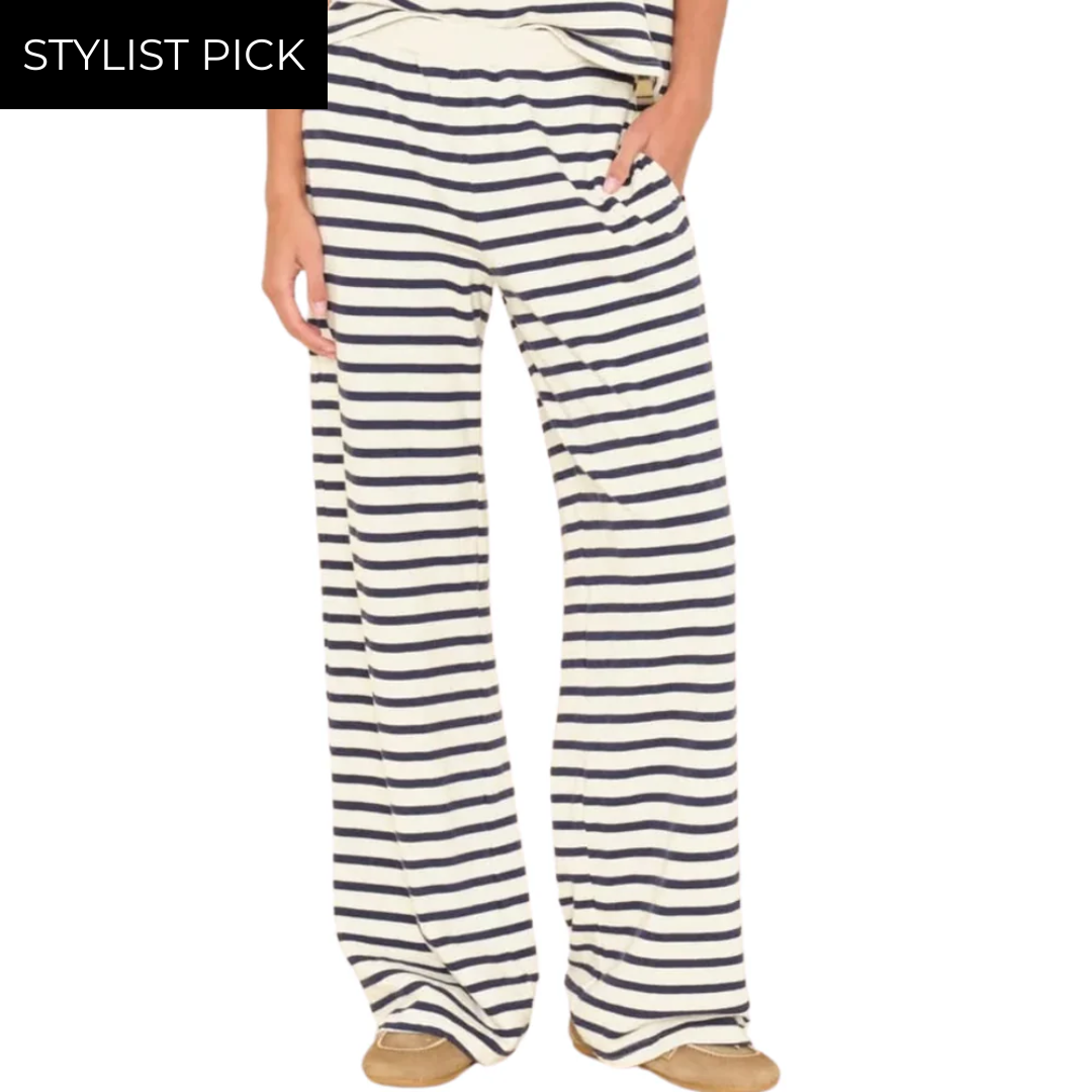 Emmette Sweatpants in Natural Stripe