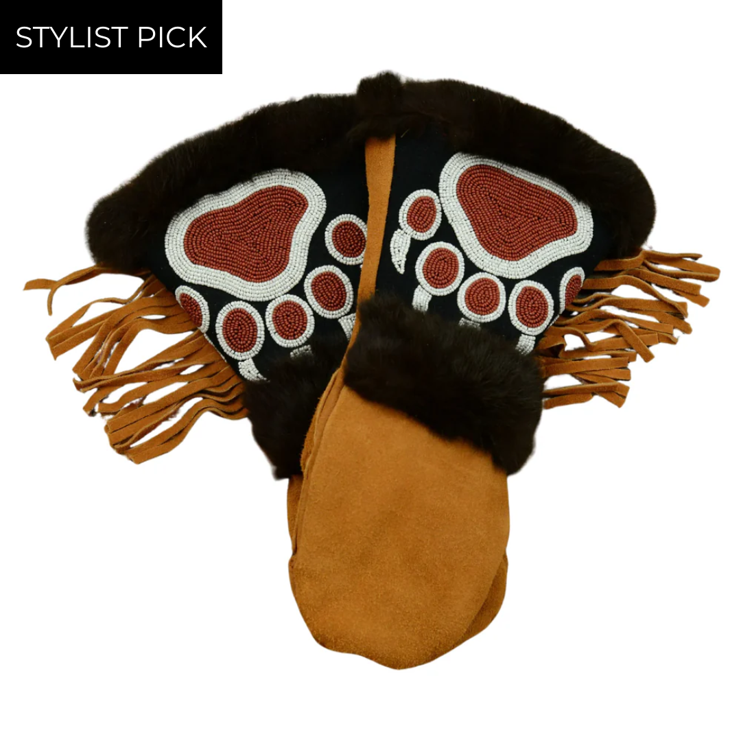 Boone Mittens in Brown