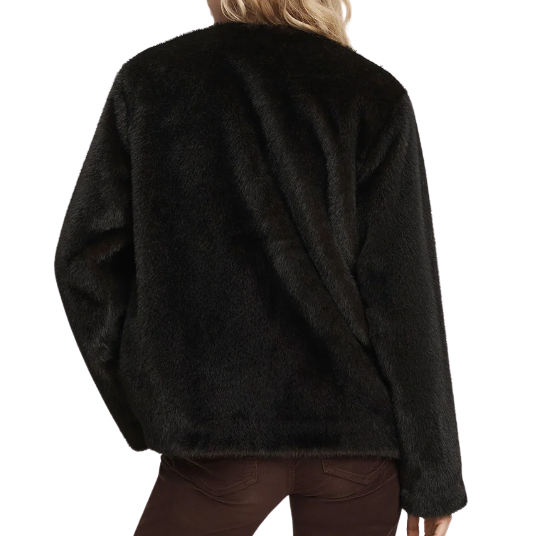 Griselda Faux Fur Coat in Sable
