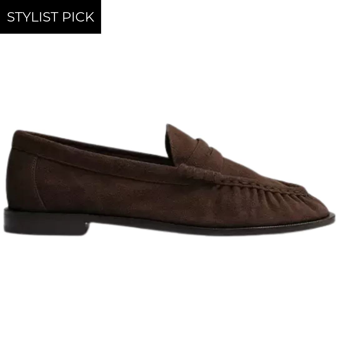 Lexi Suede Loafer in Dark Chocolate Suede