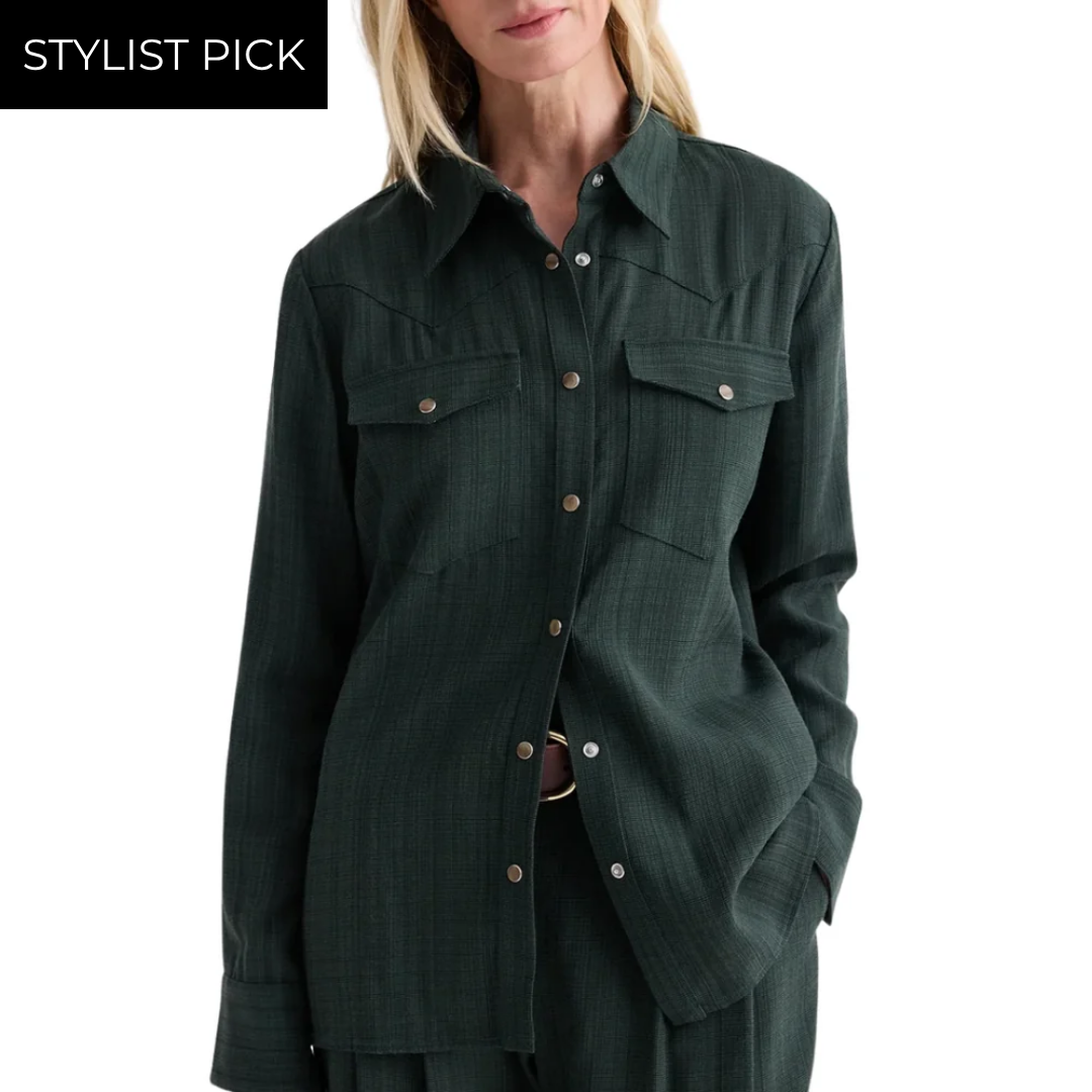 Lone Rider Shirt in Darkest Spruce