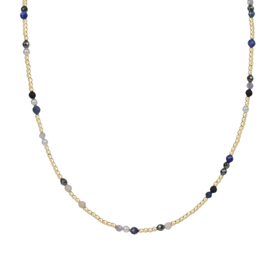 15" Choker Hope Unwritten Gemstone in Fall/Winter Hot Mess