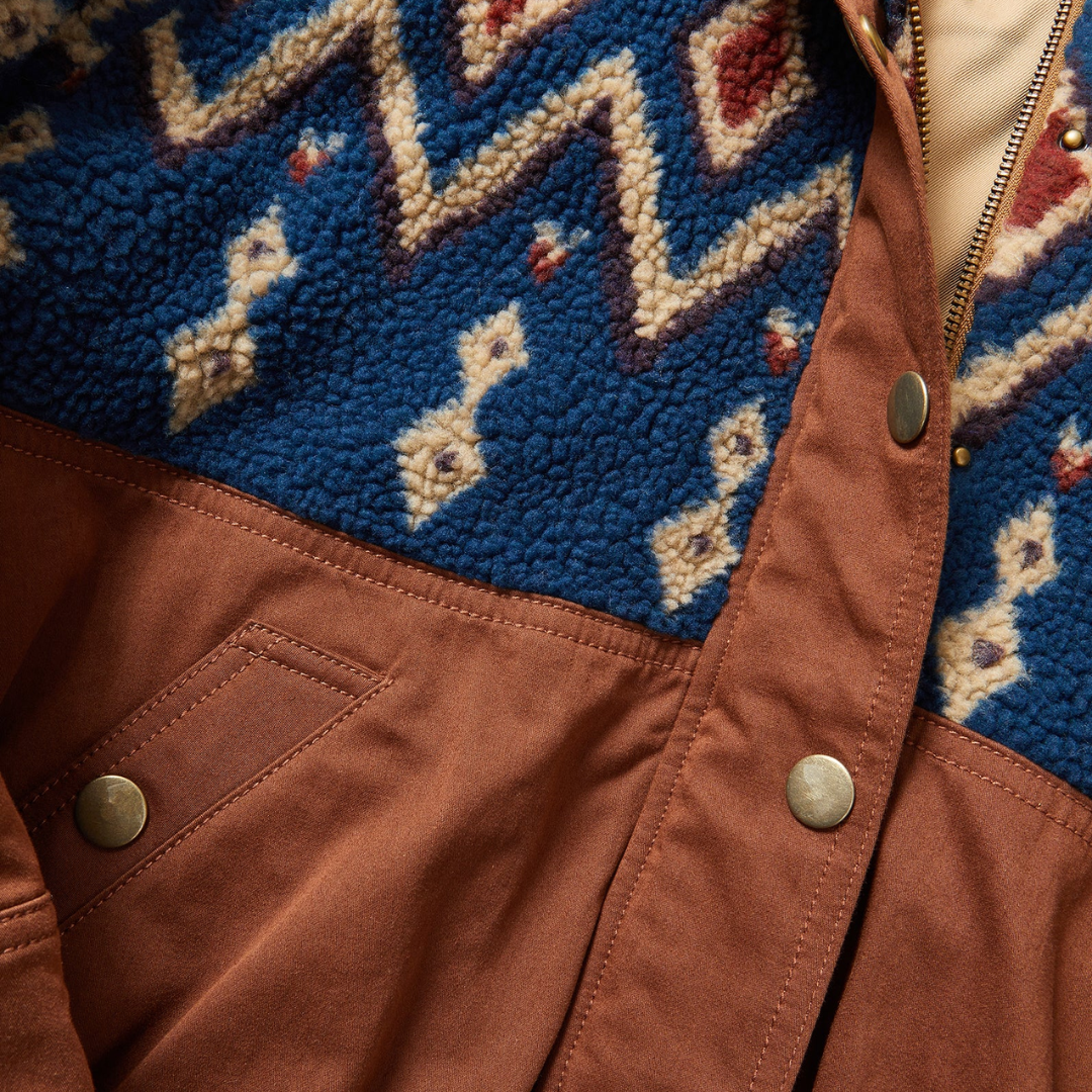 Knoll Sherpa Jacket in Deep Ochre