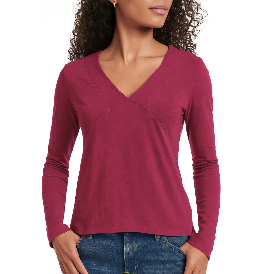 Nessa Top in Cherrywood
