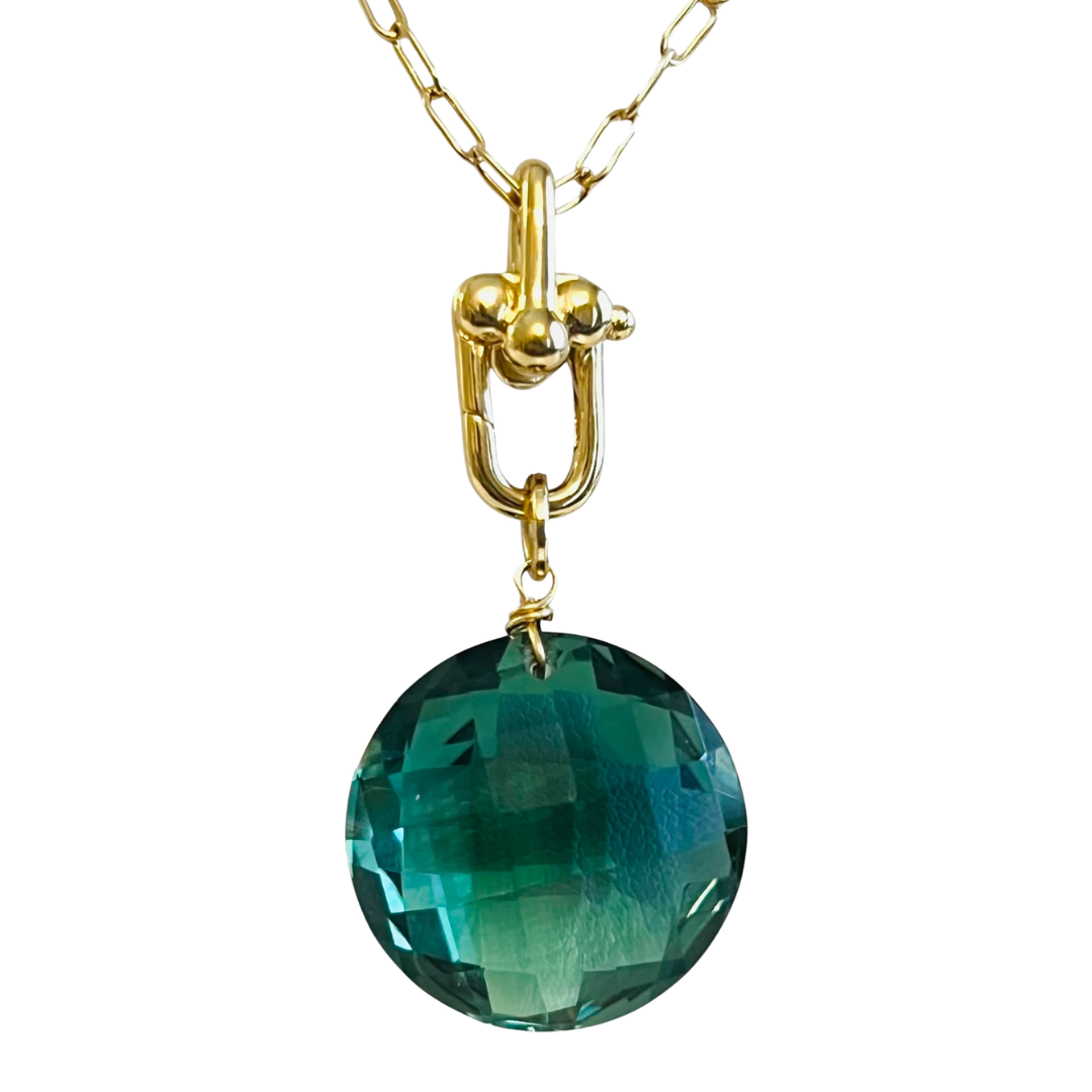Marissa Emerald Pendant Necklace