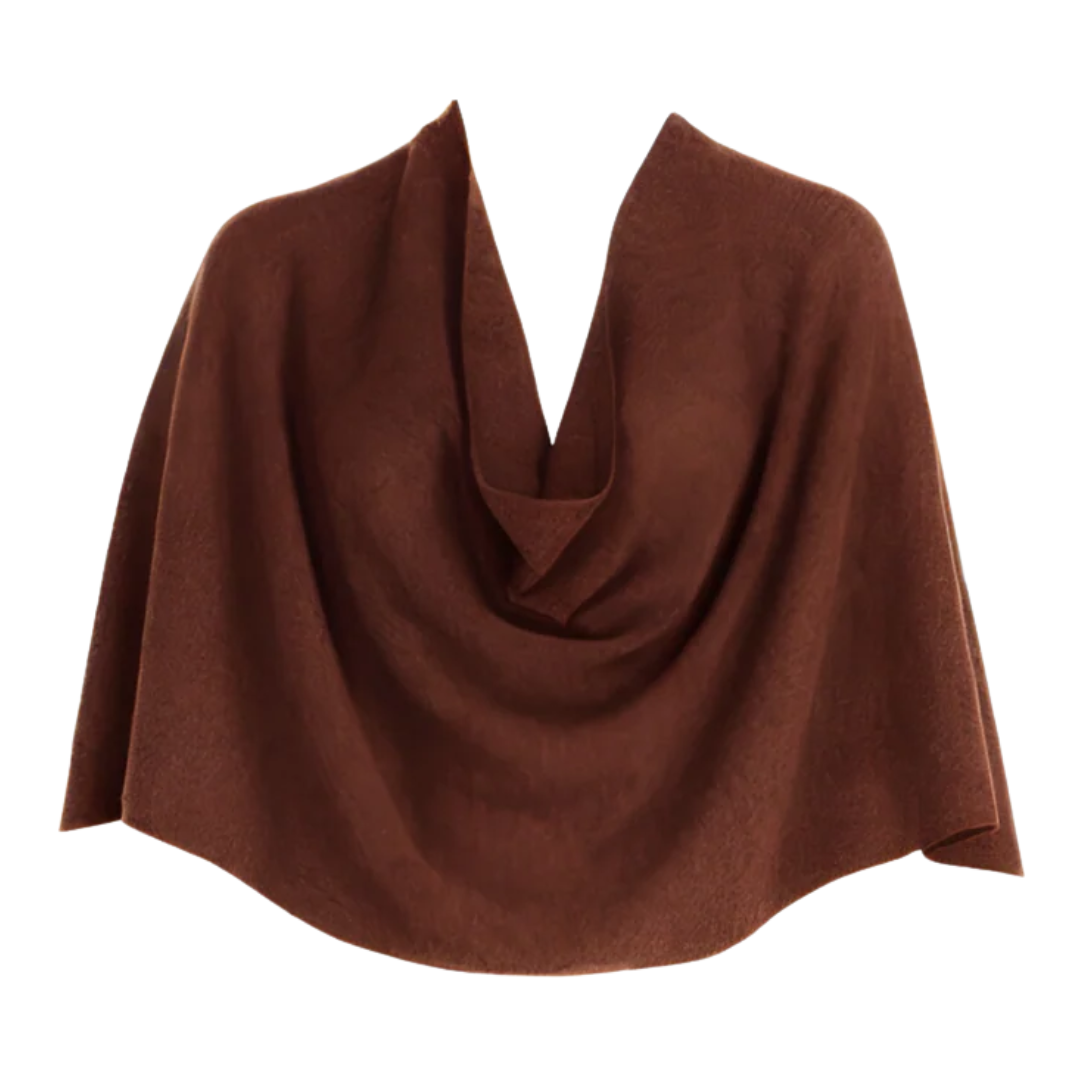Cashmere Ruana in Brown