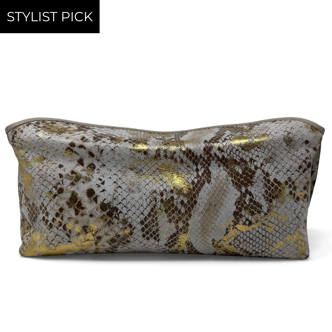 Snap Guapo Clutch Luxe Cobra in Smoke Gold