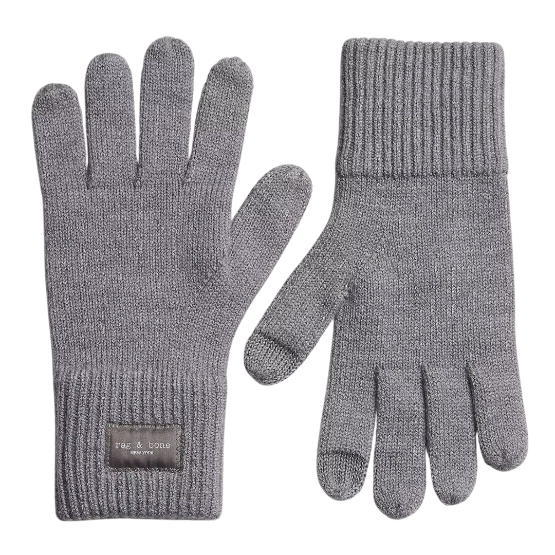 Blake Knit Gloves in Grey