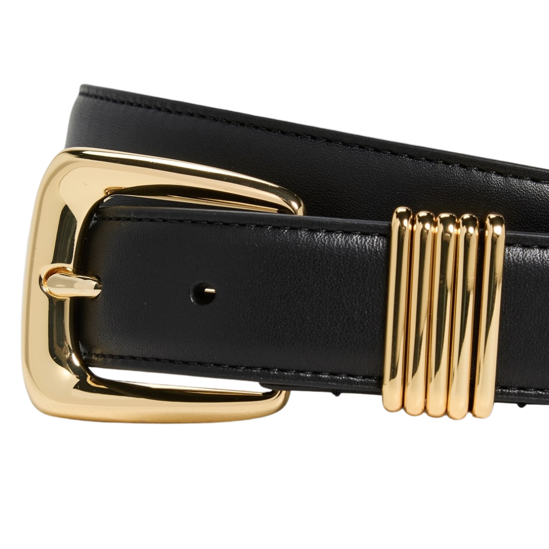 Arch Leather Belt in Black