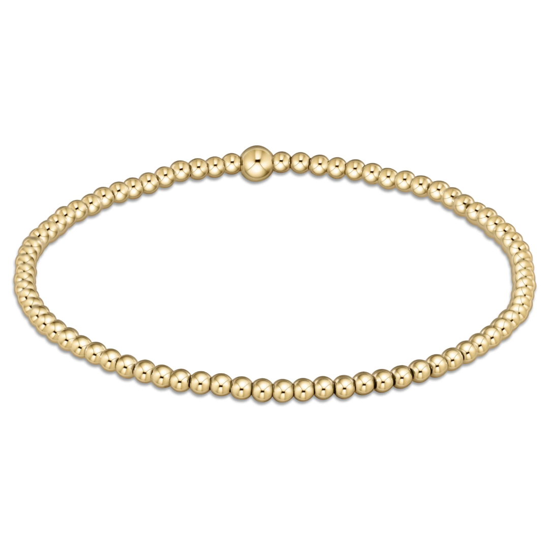 Classic Gold 2.5mm Bracelet- Extends