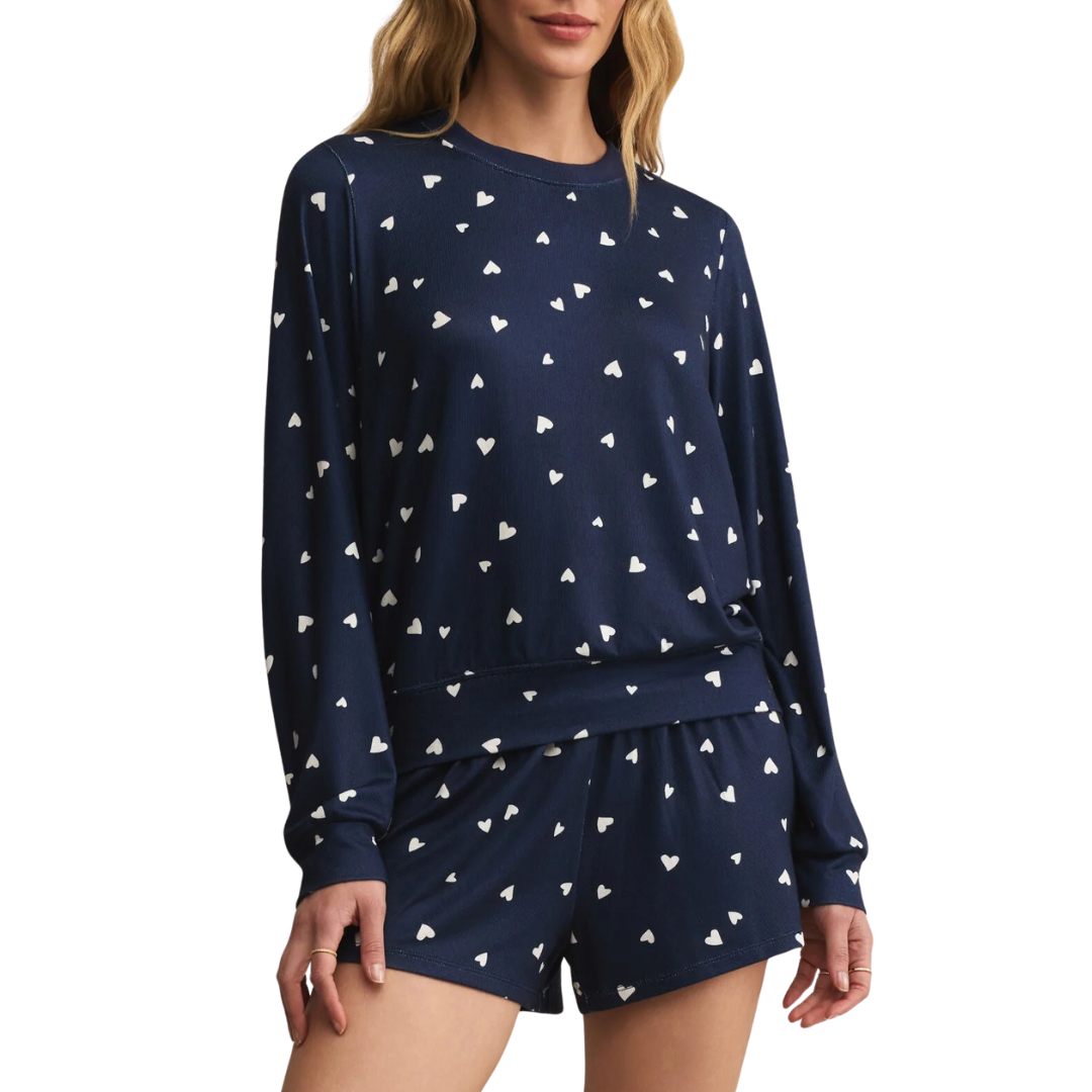 Classic Heart Long Sleeve in Eclipse